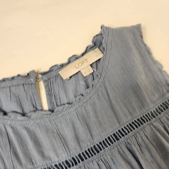 Loft Women's Size Small Petite Flowy Sleeveless Blouse - Picture 5 of 6